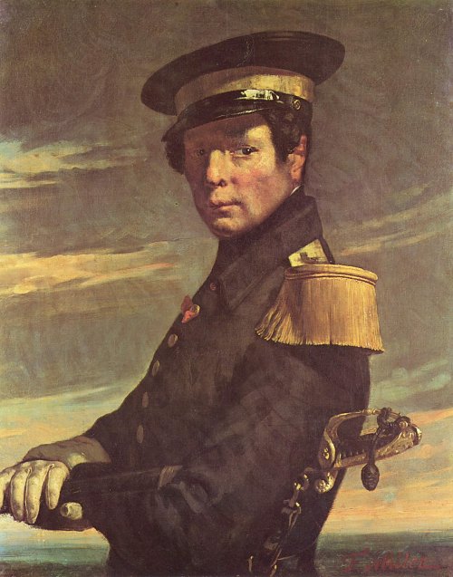 Jean Francois Millet Portrait of a naval officer  Wandbild